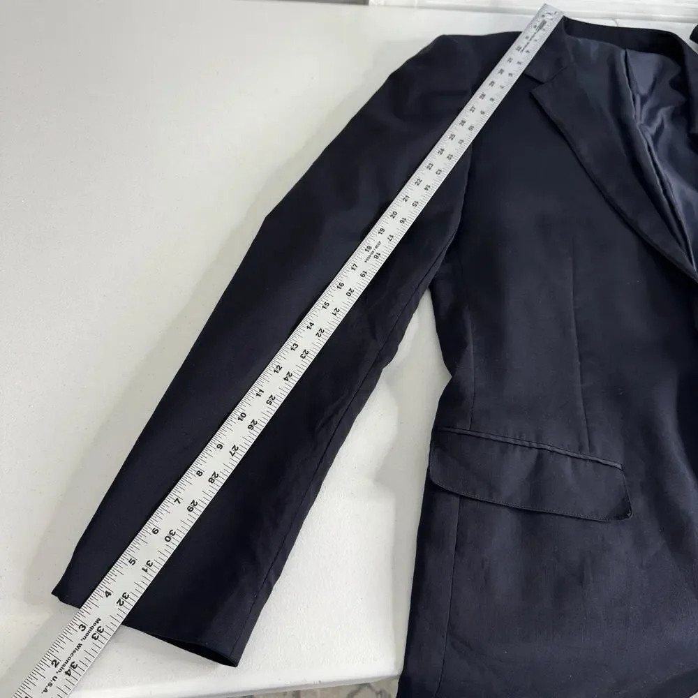 Bonobos Jetsetter Wool Blazer Mens 44L Navy Tailored‎ Stretch Suit Jacket Formal